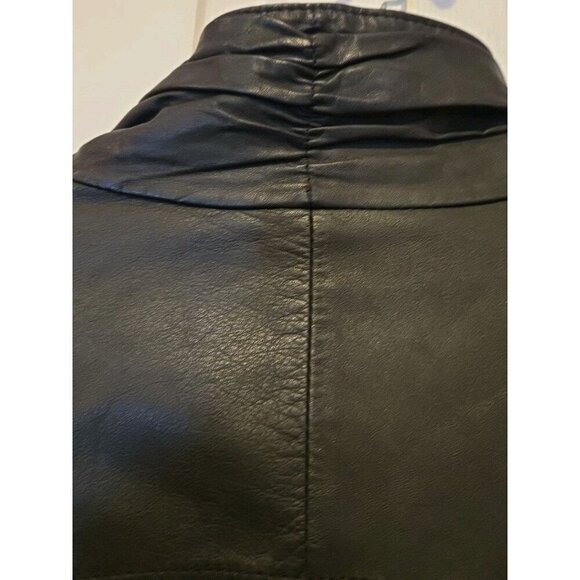 Pelle New York Milano Leather Jacket Size Medium Mens Vintage Button Up EUC - Picture 3 of 8